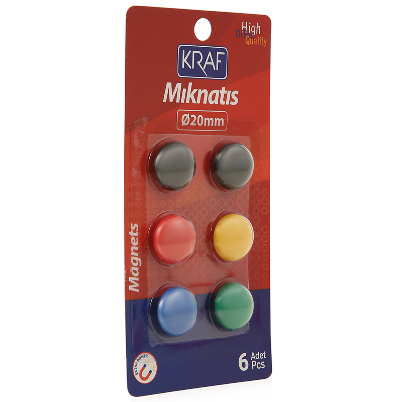 Kraf Mıknatıs Blisterli 20mm 6lı 502G