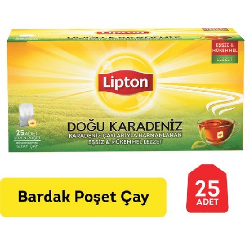 Lipton Doğu Karadeniz Bardak Poşet Çay 2Gr. 25'li