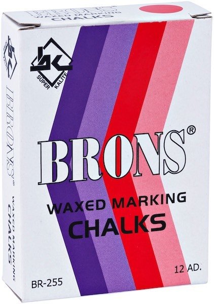 Brons Marka Tebeşiri Kırmızı Br-255