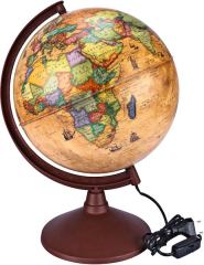 Brons Küre Antik Işıklı 30 Cm BR-813