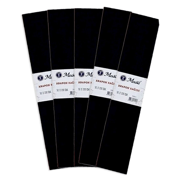 Masis Krepon Kağıdı Siyah 10'luk Paket