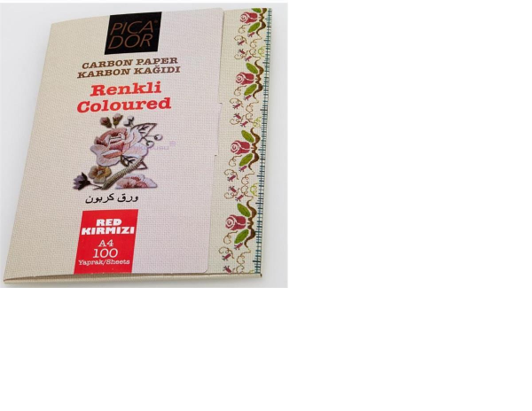Picador Karbon Kağıdı A4 Kırmızı 100 lü