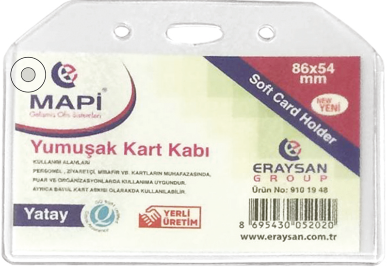 Mapi Kart Kabı Yumuşak 55x85 Yatay 50li Yerli 9101950Y