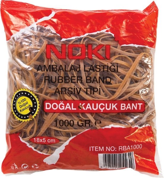 Noki Ambalaj Lastik %100 Kauçuk 18X5Cm 1000Gr Rba1000
