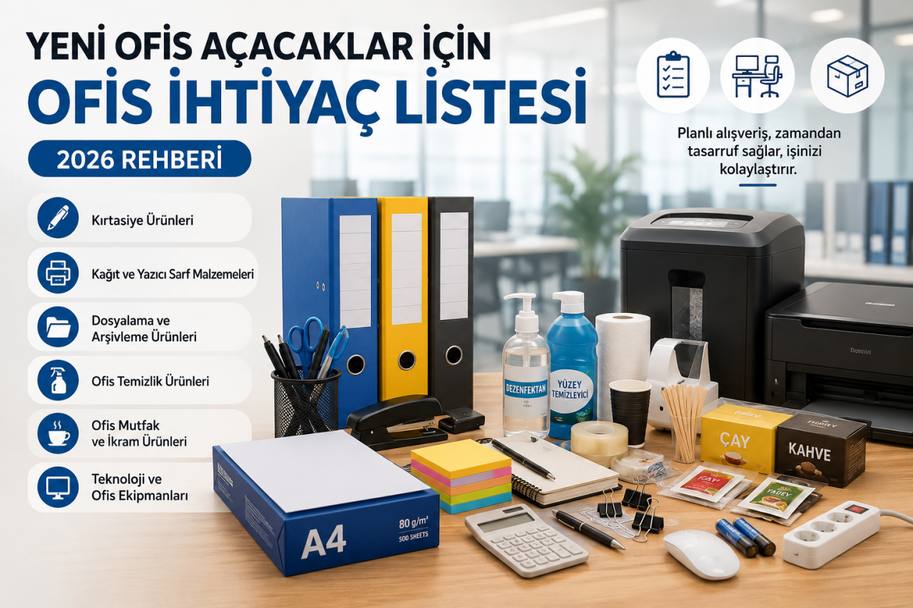 Yeni Ofis Açacaklar İçin Eksiksiz Ofis İhtiyaç Listesi (2026 Rehberi)
