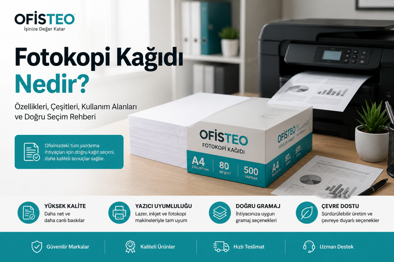 Fotokopi Kağıdı Nedir? Çeşitleri, Gramajları ve Satın Alma Rehberi (2026)