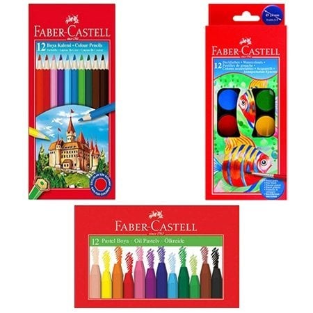 Faber Castell 3lü Boya Seti