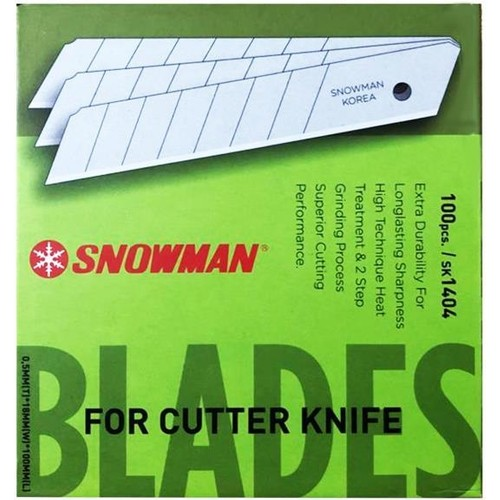Snowman Maket Bıçağı Yedeği Geniş 100lü SK1404