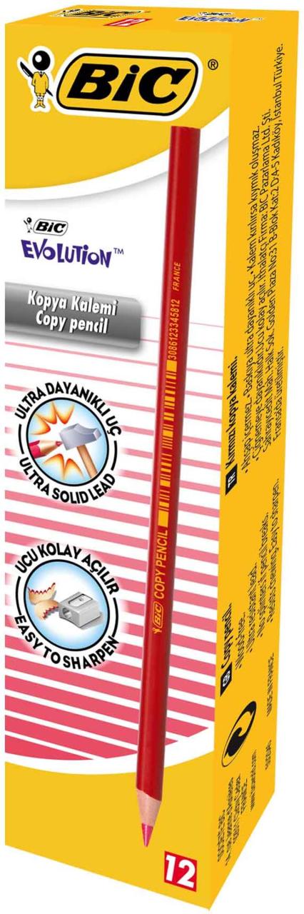 Bic Kırmızı Kalem Evolution 12 li 921369