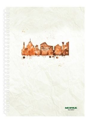 Mopak Spiralli Defter A5 72 Yaprak Kareli