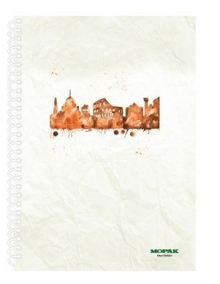 Mopak Spiralli Defter A5 72 Yaprak Kareli