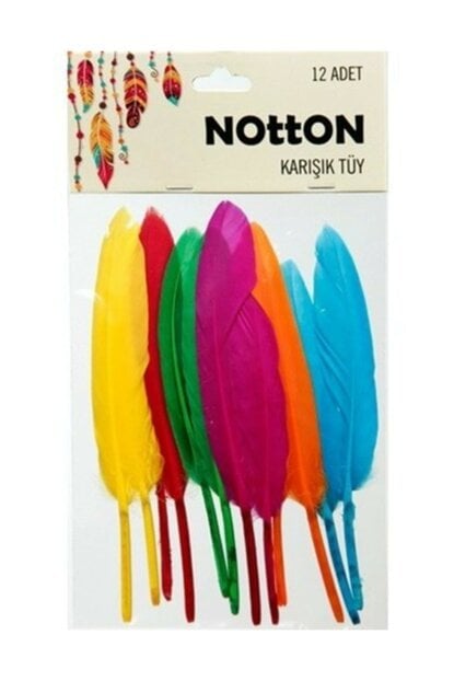 Notton Karışık Tüy 12Li Renkli Nt-6022