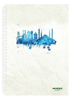 Mopak Defter Spiralli A4 96 Yaprak  Çizgili