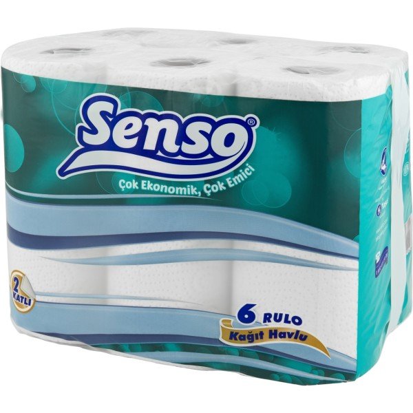 Senso Kağıt Havlu 2 Katlı 6 Rulo