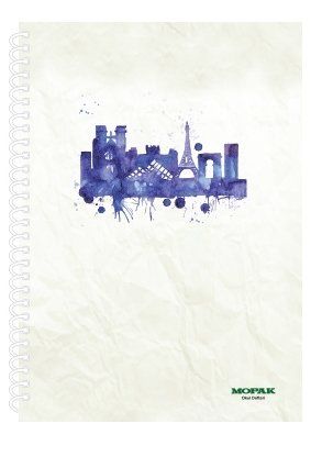 Mopak Spiralli Defter A4 96 Yaprak Kareli