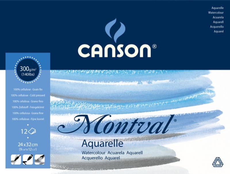 Canson Suluboya Blok Montval 24X32 300G 12Yp 807319