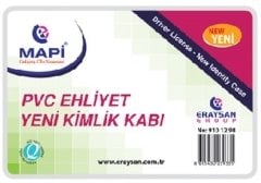 Mapi PVC Ehliyet Yeni Kimlik Kabı 100'lü Paket 9101295