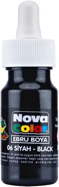 Nova Color Ebru Boya Siyah Şişe Nc-245
