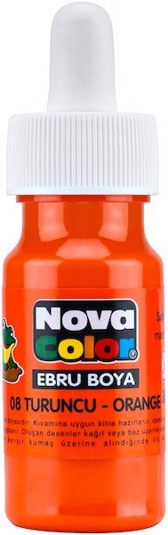 Nova Color Ebru Boya Turuncu Şişe Nc-247