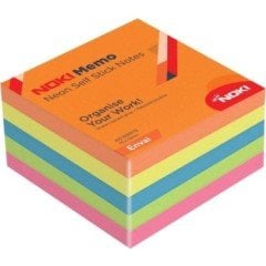 Noki Yapışkanlı Küp Not 75X75 450 Yp Neon Envai 12014-33