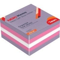 Noki Yapışkanlı Küp Not 75X75 450 Yp Neon Ebruli 12014-44