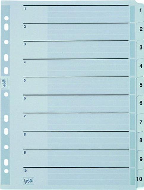 Serve Separatör Klasik 1-10 Rakam Renkli SV-5524/K