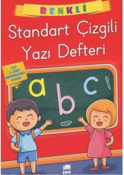 Ema Güzel Yazı Defteri Standart A4 Çizgili Renkli-Emaçocuk