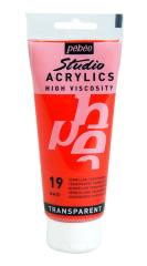 Pebeo Akrilik Boya 100ml Studio 831x19 Transparent Vermilion