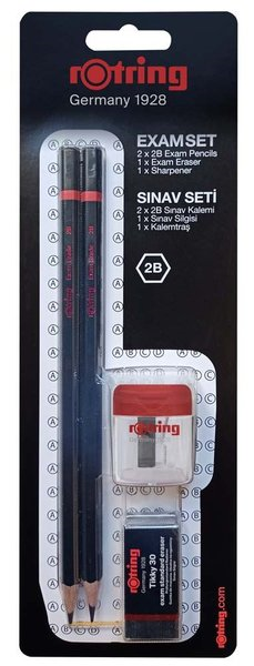 Rotring Sınav Seti Kurşun Kalem+Silgi+Kalemtraş 2090068WK