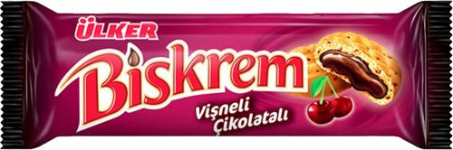 Ülker Biskrem Vişneli Çikolatalı 90Gr