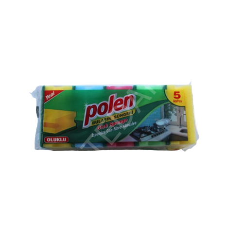 Polen Bulaşık Süngeri Oluklu 5 Li
