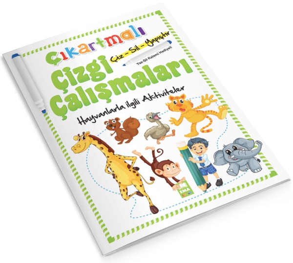 Ema Çıkartmalı Çizgi Çalışmaları-Hayvanlar/Ema Çocuk