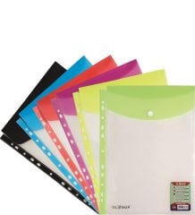 Globox Üstten Çıtçıtlı Dosya Karışık