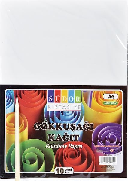 Südor Gökkuşağı Kazımalı A4 Kağıt SK24