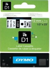 Dymo Şerit D1 12mmx7mt Beyaz/Siyah 720530 45013