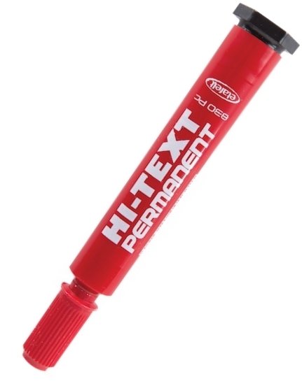 Hı-Text Permanent Marker Kalem Kesik Uçlu Kırmızı 830Pc