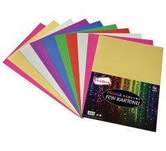 Ticon Metalik Fon Kartonu 50X70 Cm 50'Li  Karışık Paket