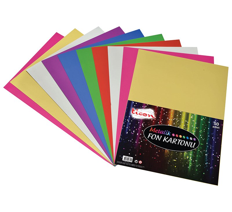 Ticon Fon Kartonu 25X35 Cm 10'Lu  Karışık Paket