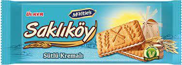 Ülker Saklıköy Sütlü Kremalı Bisküvi 100Gr