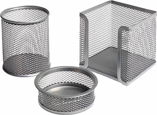 Globox Metal Gri Ofis Seti 3'Lü