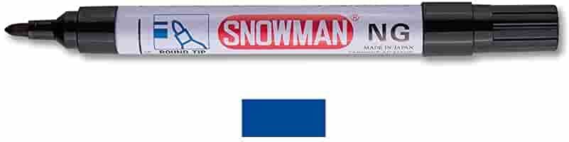 Snowman Permanent Markör Yuvarlak Uç Mavi Ng-12