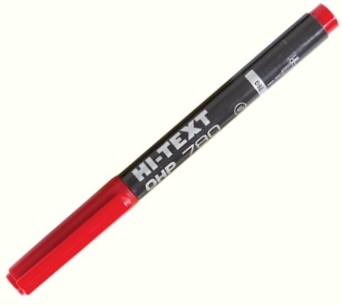 Hi-Text Asetat Kalemi (S) Kırmızı 780SK