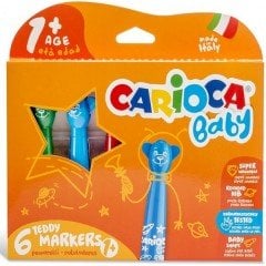 Carioca Keçeli Boya Teddy Jumbo Yıkanabilir 6 Lı 42815