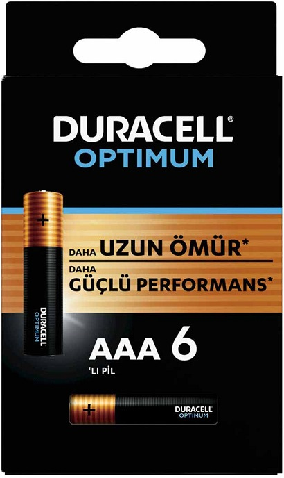 Duracell Optimum AAA İnce Kalem Pil 6'lı