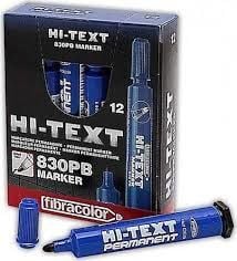 Hi-Text Permanent Marker Kalem Yuvarlak Uç Mavi 830PB 12 li