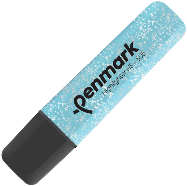 Penmark Fosforlu Kalem Metalik Simli Açık Mavi Hs 505 16