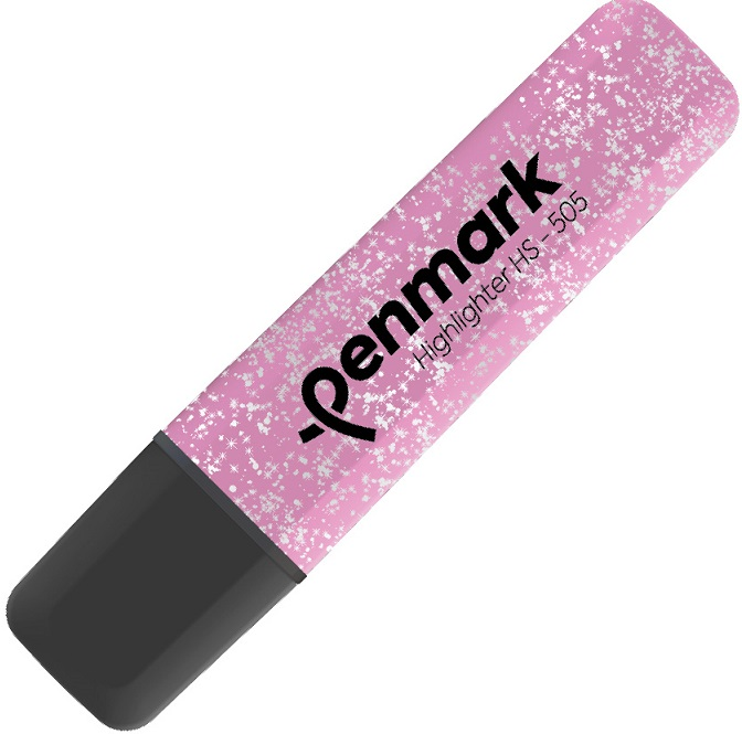 Penmark Fosforlu Kalem Metalik Simli Pembe Hs 505 17