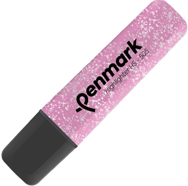 Penmark Fosforlu Kalem Metalik Simli Pembe Hs 505 17