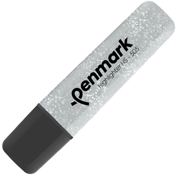 Penmark Fosforlu Kalem Metalik Simli Gümüş Hs 505 18