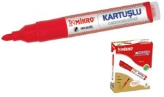 Mikro Beyaz Tahta Kalemi Kırmızı Kartuşlu Mr-6019